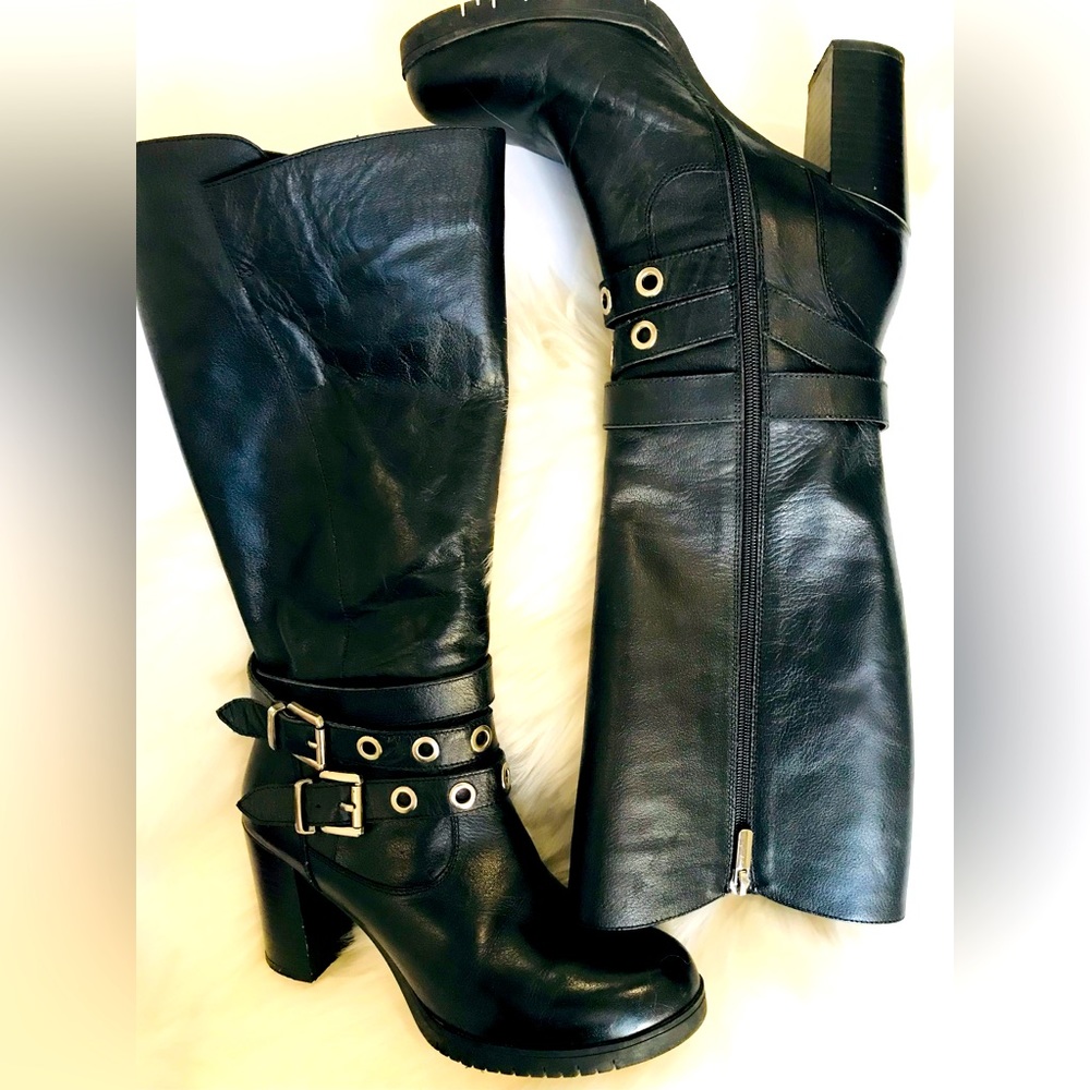 Carmella-Leather knee high boot